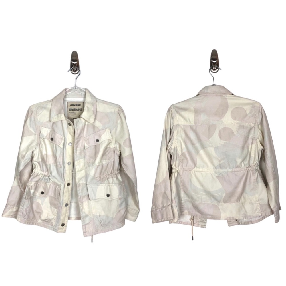Zadig & Voltaire | NWT Kimo Neutral Camoflauge Jacket Neige Small